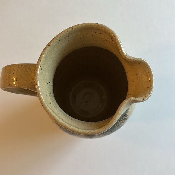 Boot Hill Pottery Pinecone Jug Vase Signed Country Christmas Rustic Decor 6” - Picture 7 of 10